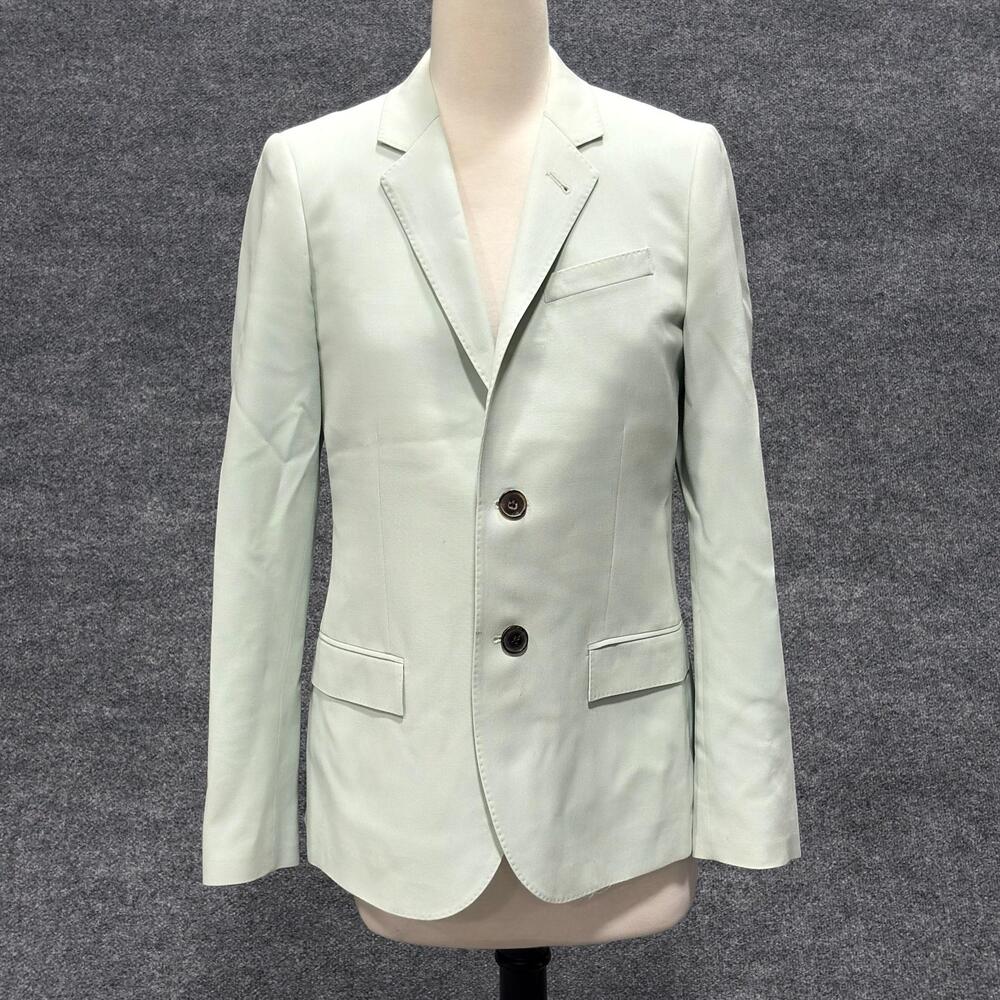 J Crew Blazer Womens 8 Green Ludlow Wool Jacket Tollegno 1900 Workwear Tailored